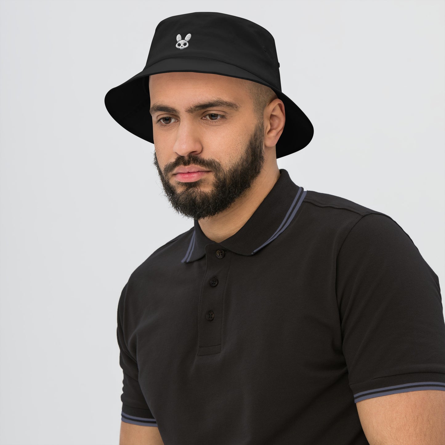 RugDollz Bucket Hat White Logo