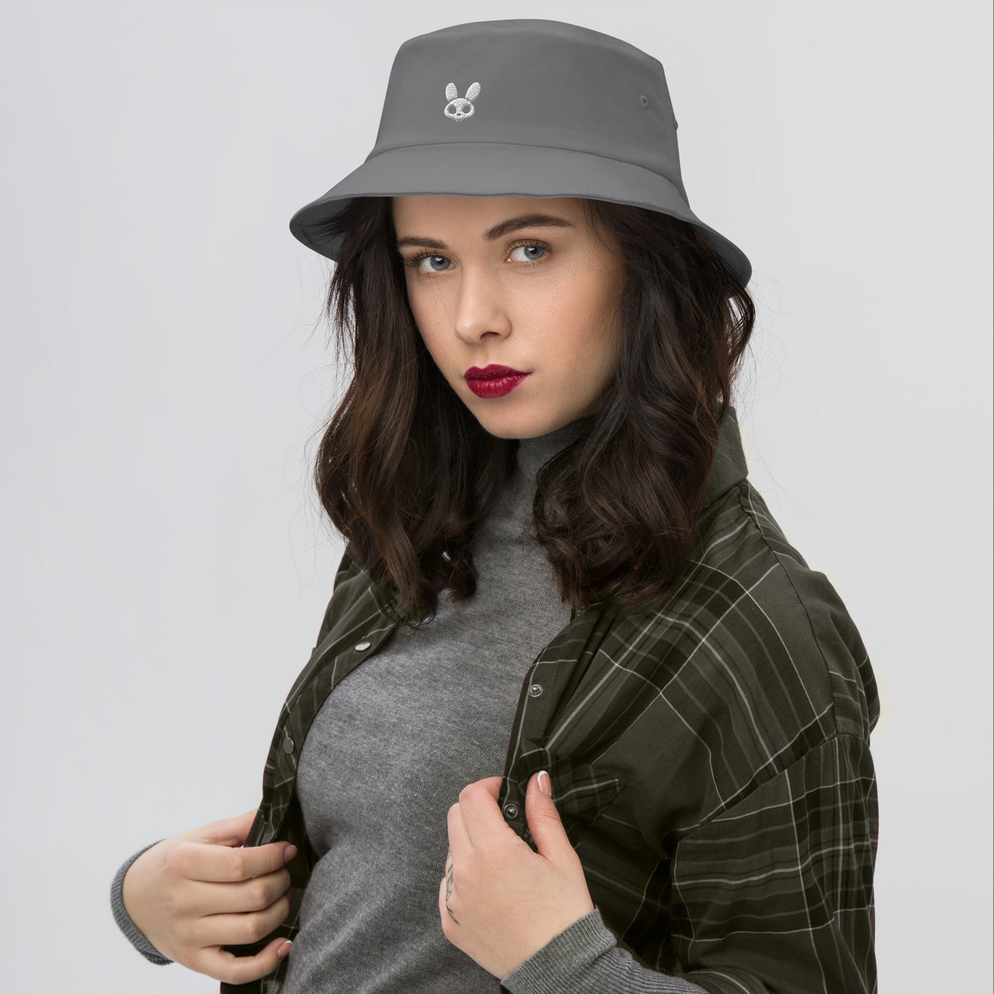 RugDollz Bucket Hat White Logo