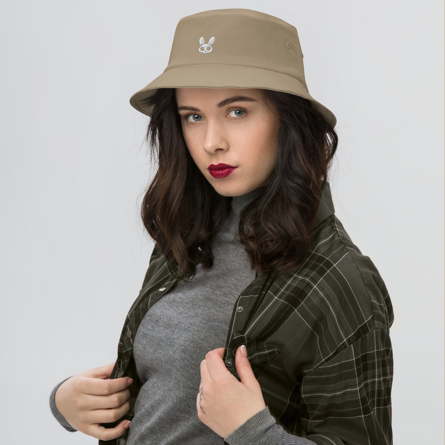 RugDollz Bucket Hat White Logo