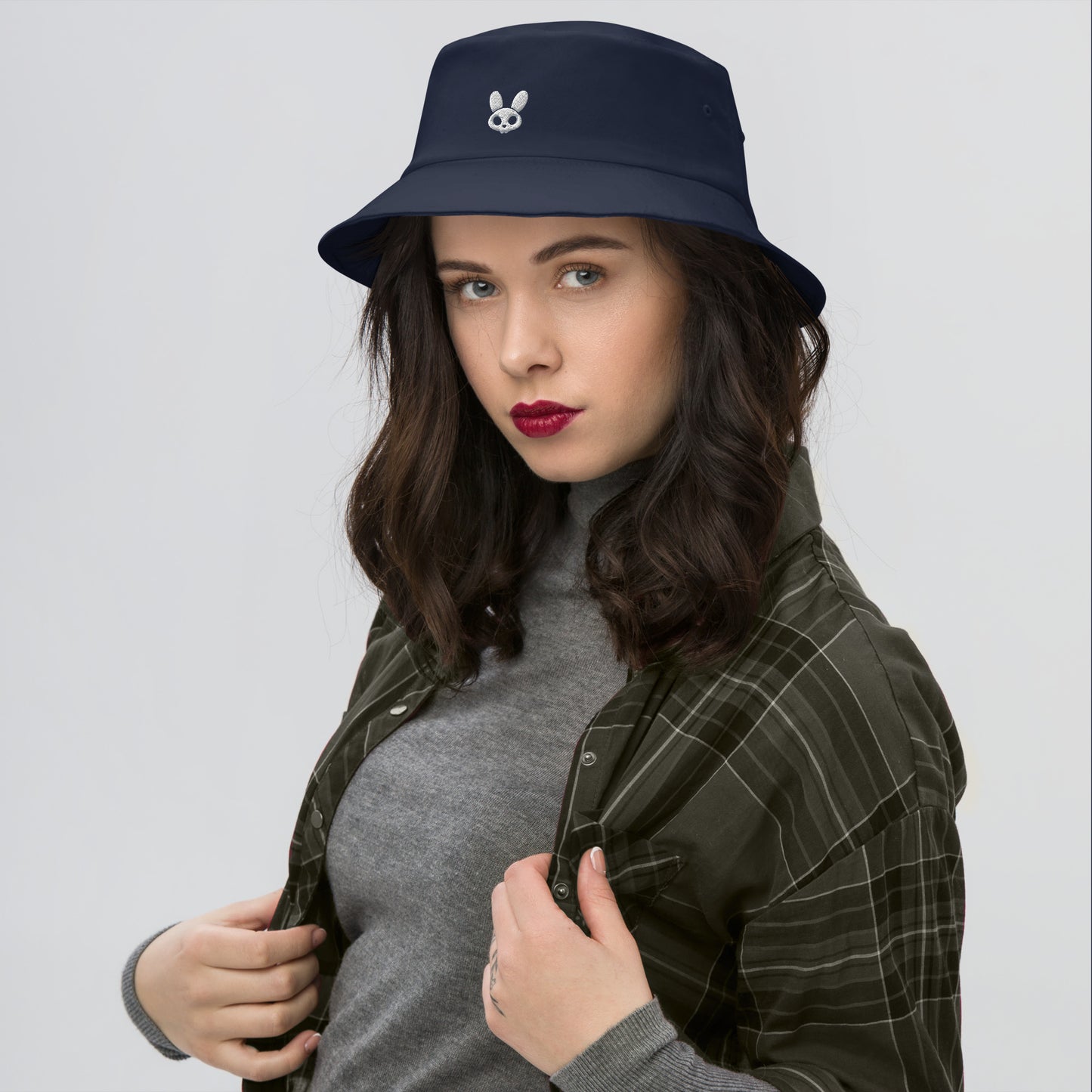 RugDollz Bucket Hat White Logo