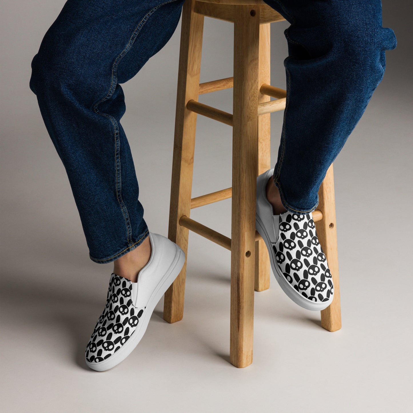 RDZ Pattern Men’s slip-on canvas shoes