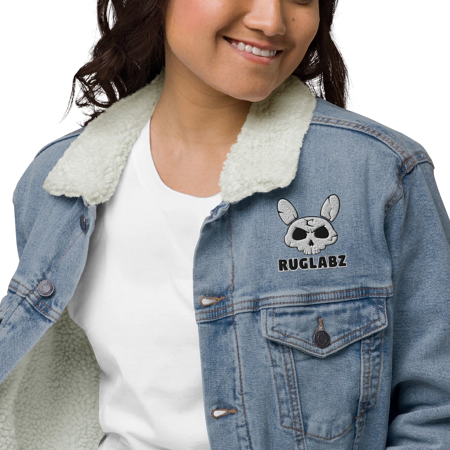 Unisex denim jacket Logo Front Only