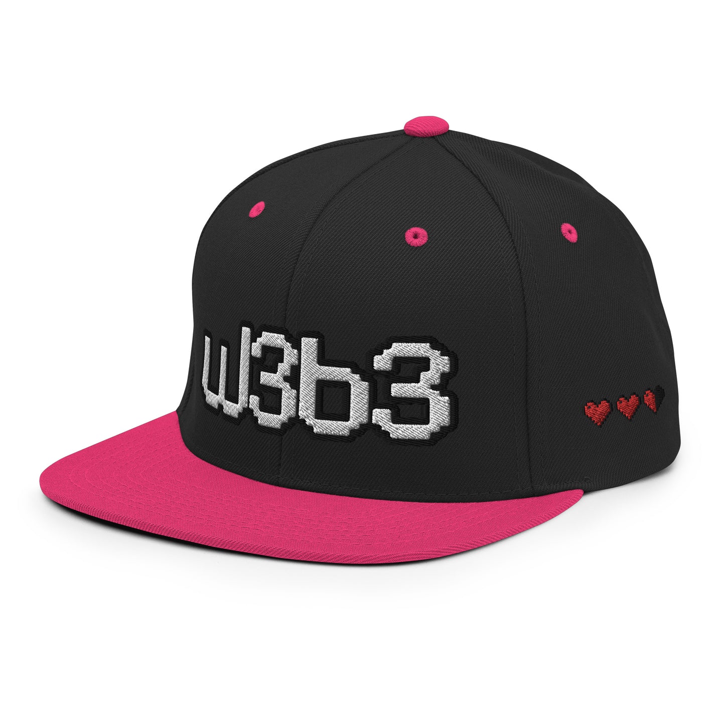 W3B3 Hearts Snapback Hat