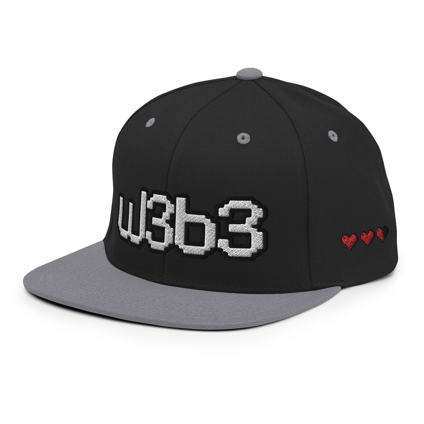 W3B3 Hearts Snapback Hat