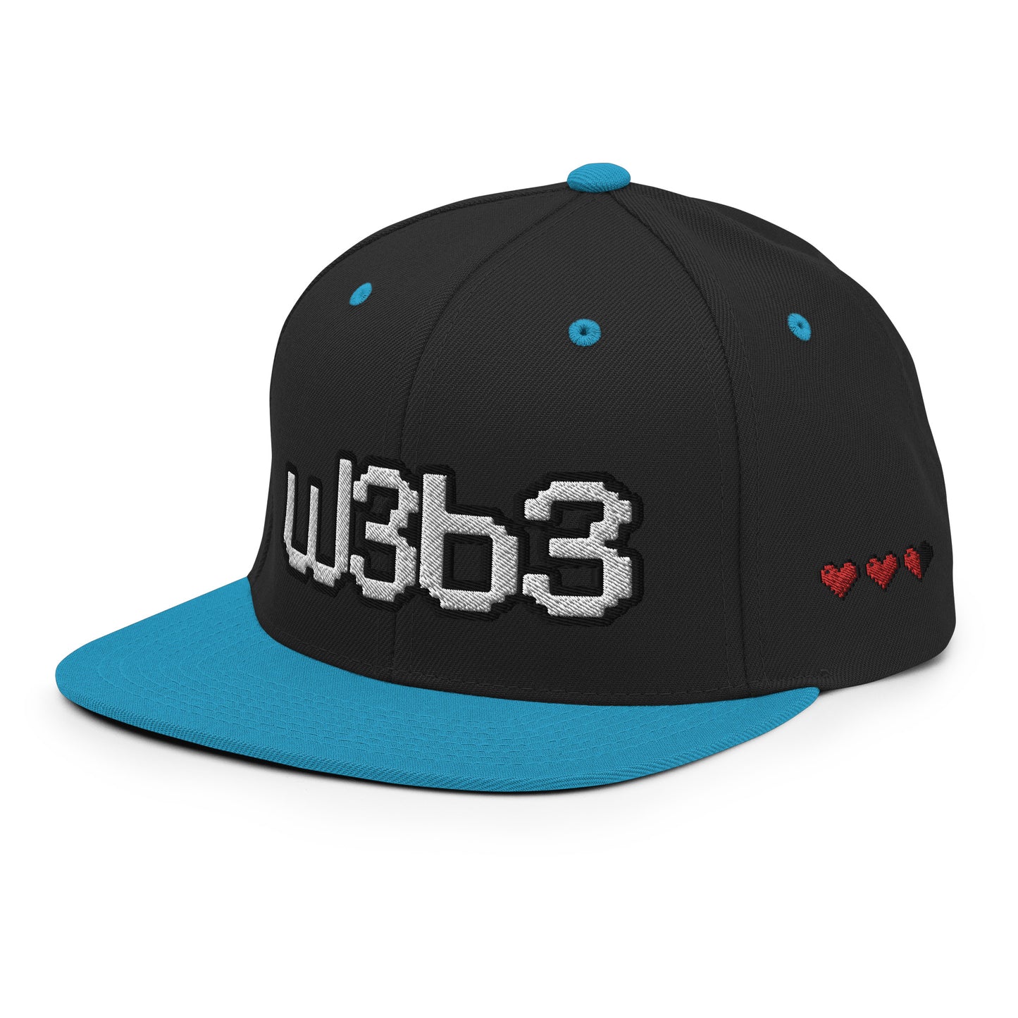 W3B3 Hearts Snapback Hat