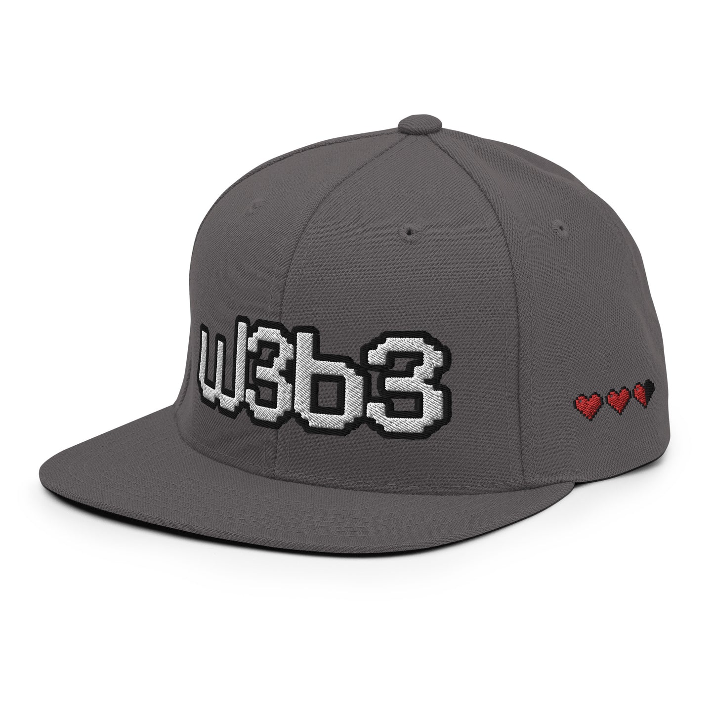 W3B3 Hearts Snapback Hat