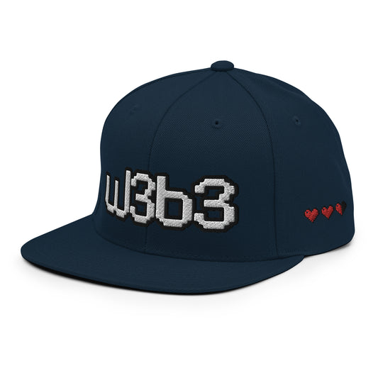 W3B3 Hearts Snapback Hat