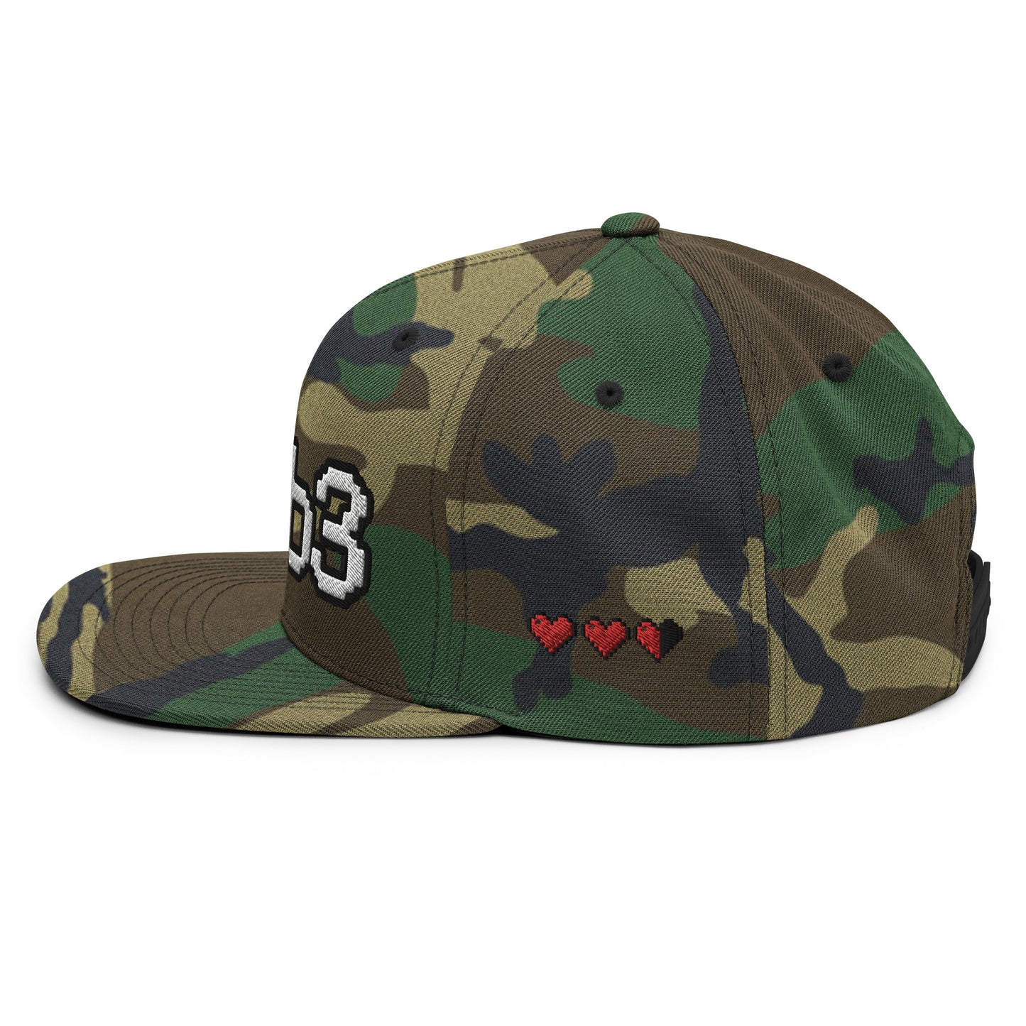 W3B3 Hearts Snapback Hat