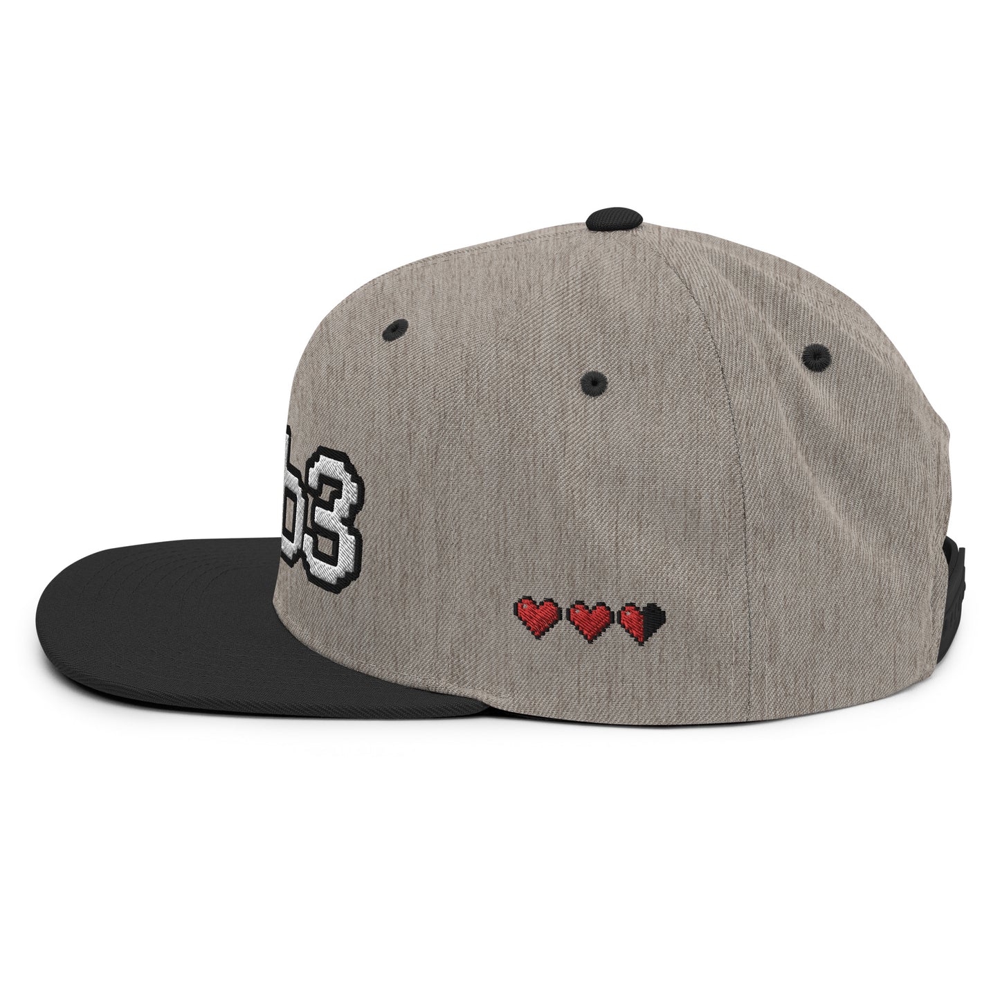 W3B3 Hearts Snapback Hat