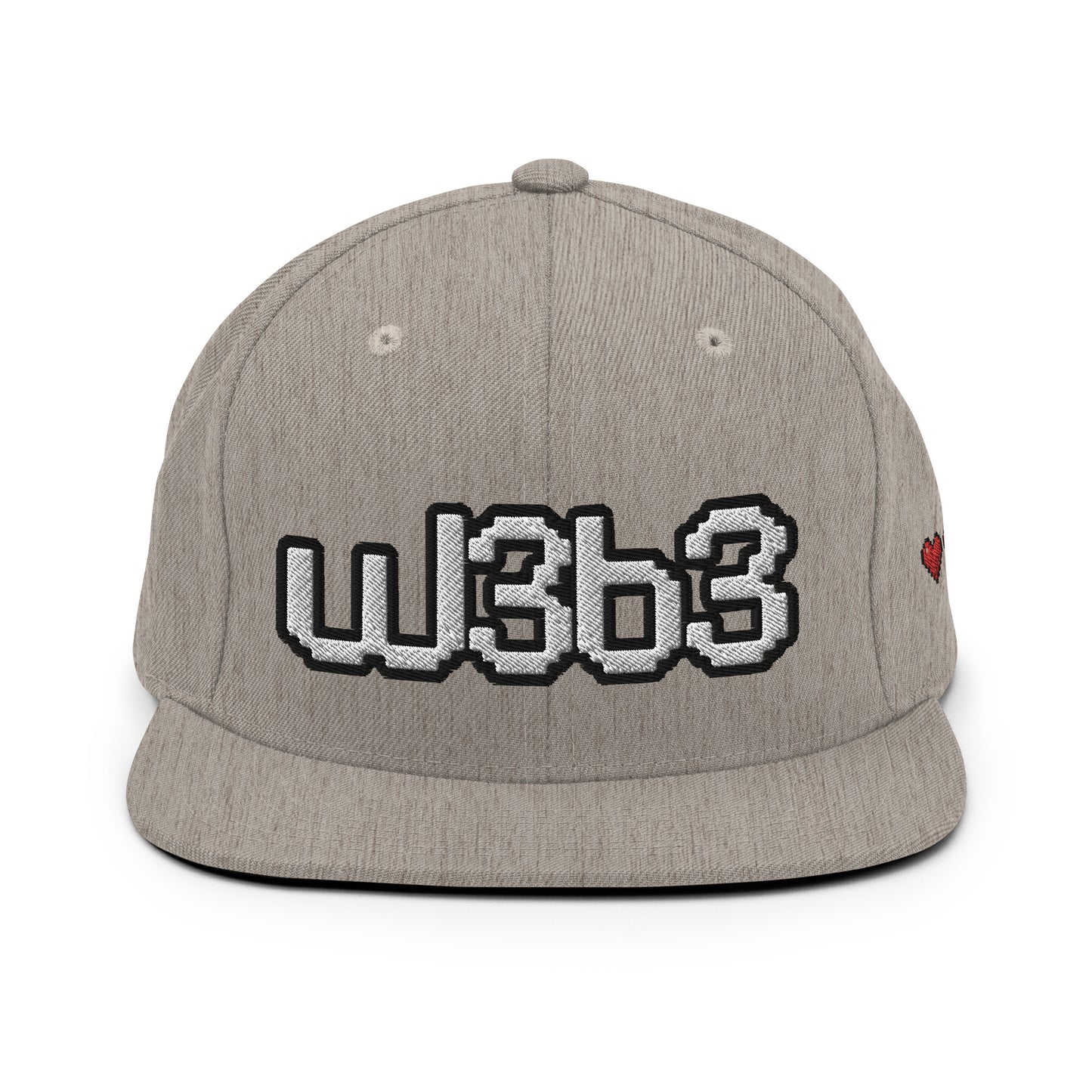 W3B3 Hearts Snapback Hat