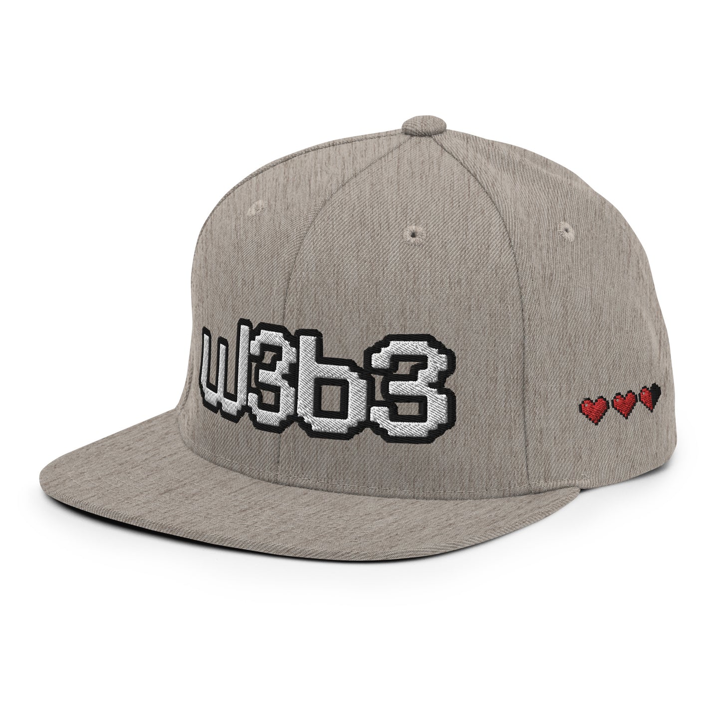 W3B3 Hearts Snapback Hat