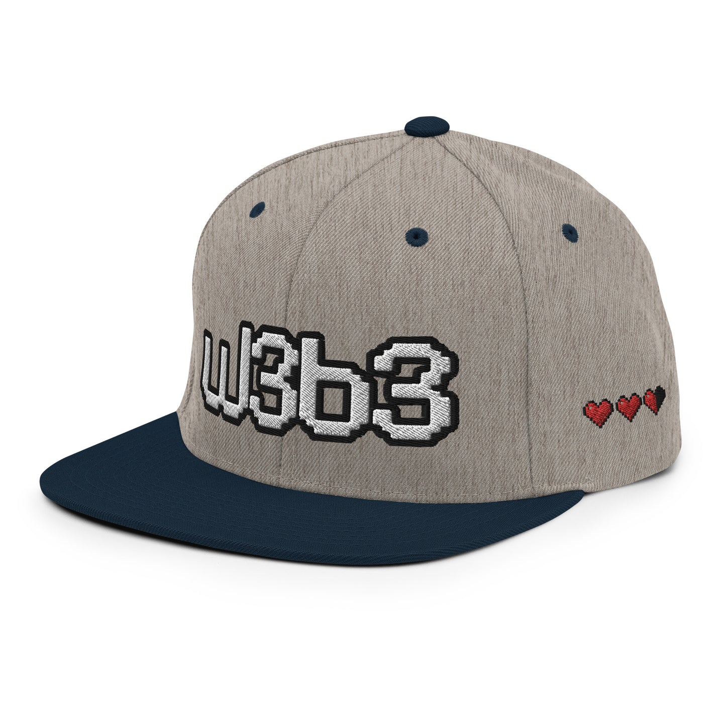 W3B3 Hearts Snapback Hat