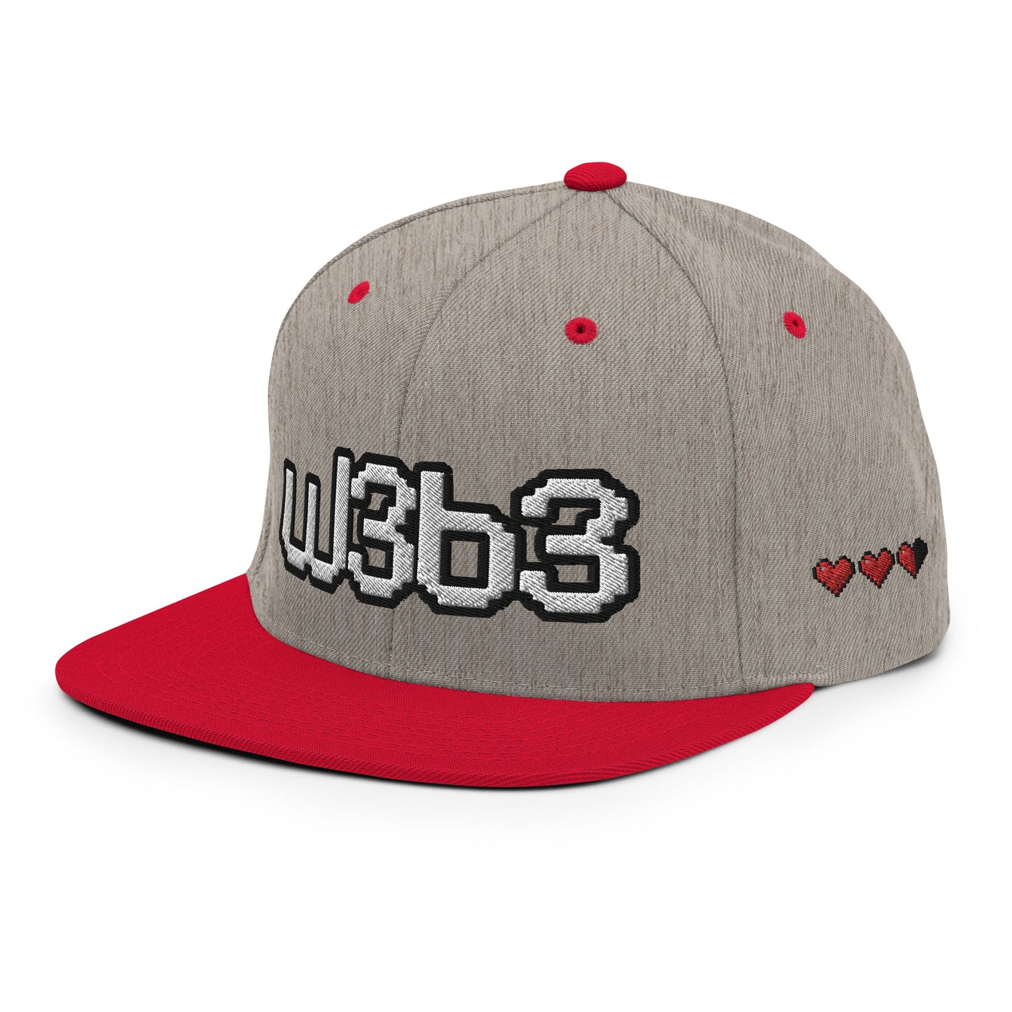 W3B3 Hearts Snapback Hat