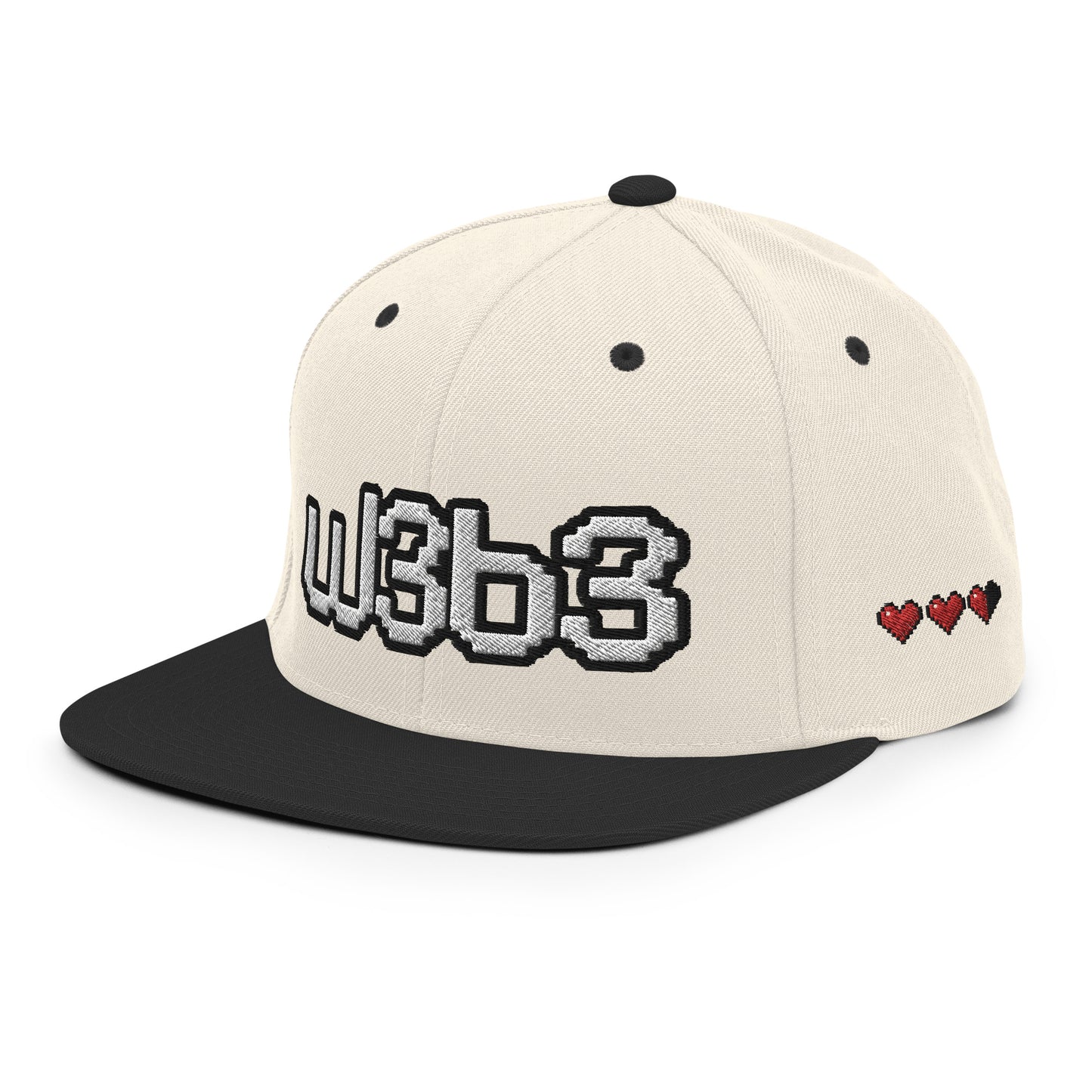 W3B3 Hearts Snapback Hat