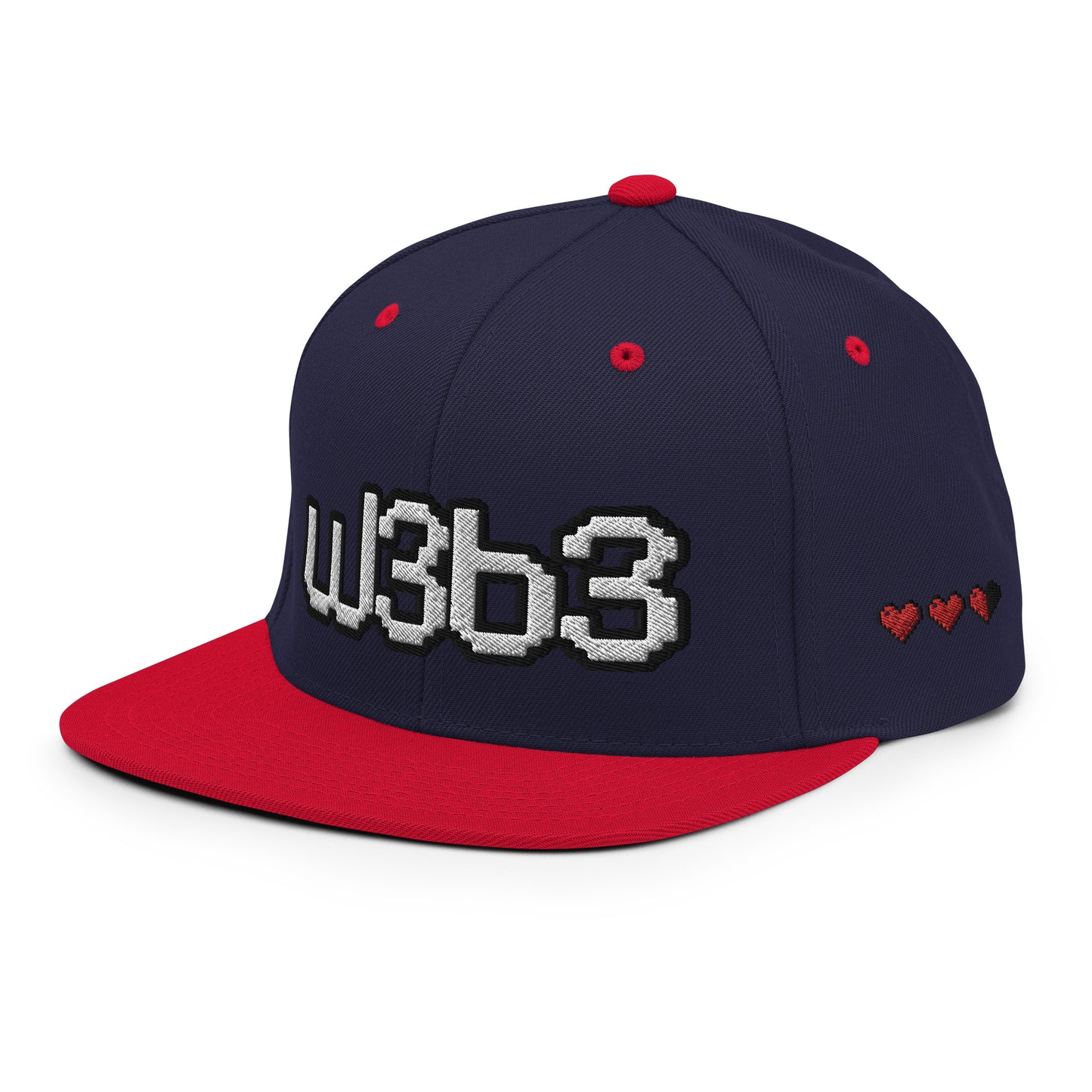 W3B3 Hearts Snapback Hat