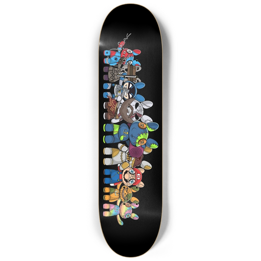 RugDollz Black Custom Skateboard